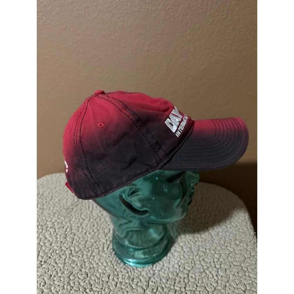 Daytona International Speedway Red Fade Strap back Baseball Cap - ISC